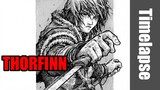 Drawing Thorfinn ( from the Manga Vinland Saga ) - Timelapse | Red Hawk