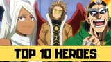 My Hero Academia Top 10 Hero List
