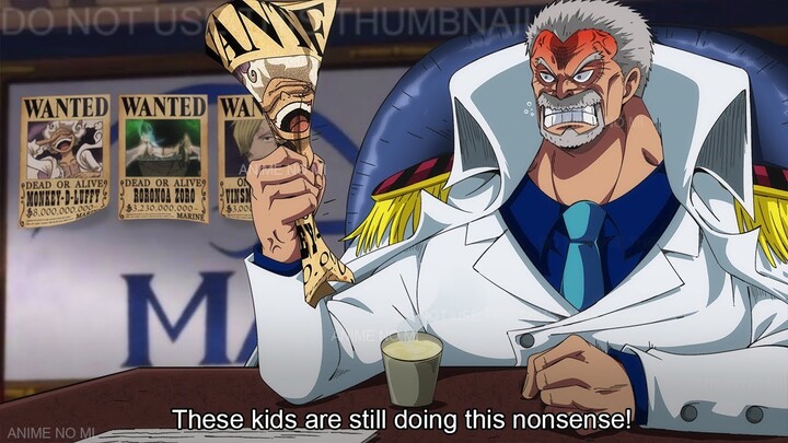 Garp's Reaction to the Straw Hats' New Bounties After Egghead - One Piece
