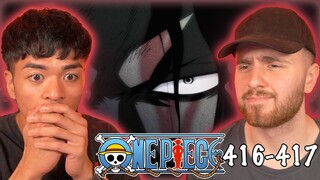 ACE'S EXECUTION GOT US STRESSING! - One Piece Episode 416 & 417 REACTION + REVIEW!
