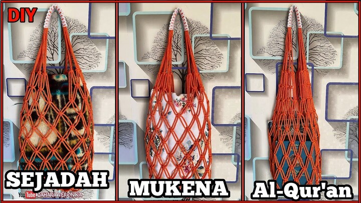 CARA MEMBUAT TAS MUKENA | TAS TALI KUR