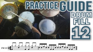 Drum Fill 12 (16 Flashy Beginner Drum Fills) PRACTICE GUIDE