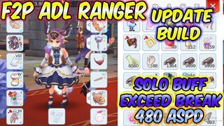 ADL Ranger F2P Updated Full Build 480 ASPD Self Buffs | Ragnarok Mobile Eternal Love