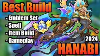 HANABI BEST BUILD 2024 | TOP 1 GLOBAL HANABI BUILD | HANABI - MOBILE LEGENDS | MLBB