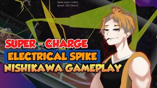 ELECTRICAL SPIKE NISHIKAWA GAMEPLAY | THE SPIKE VOLLEYBALL STORY 3 VS 3