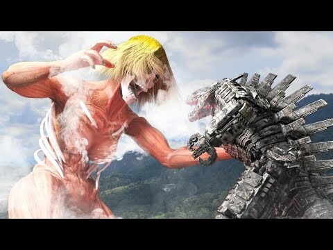 What if Ymir fritz use all Titan's power vs Mecha Godzilla