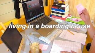 Study Vlog 📚 living alone in a boarding house, moving in, college vlog, productive daily routine