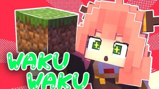 Ania juga suka bermain Minecraft!?SPY×FAMILY (animasi Minecraft)