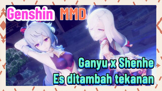 [Genshin, MMD] Ganyu x Shenhe, Es ditambah tekanan