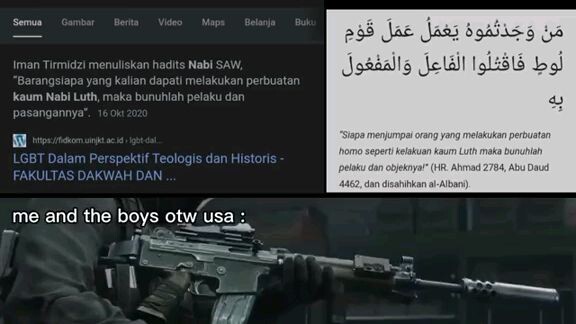momen ketika diperbolehkan membantai LGBT