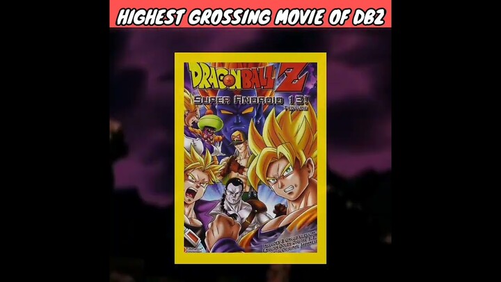 Highest Grossing Movies of Dragon ball Z! ||#dbz #dragonballz #viral #shorts