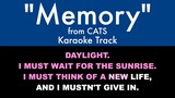 "Memory" from Cats - Karaoke Track with Lyrics on Screen