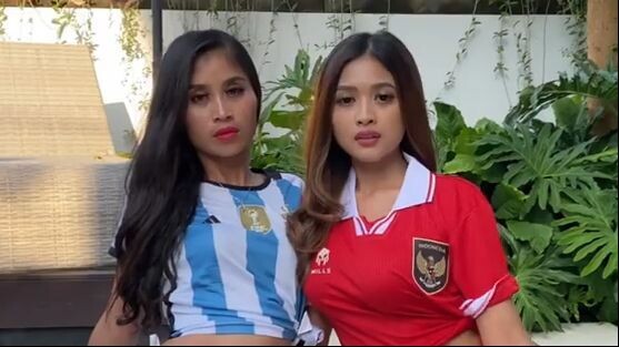 BTS SHOOT INDONESIA VS ARGENTINA WITH OLIOLIE! #fifamatchday #indonesiavsargenti