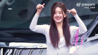 Zhao Lusi FanCam 02.06.23 | After finishing recording Hi6 Zengli & Lusi leave together