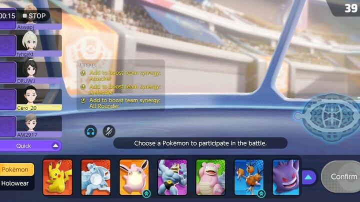 POKEMON UNITE RANK GAME!!