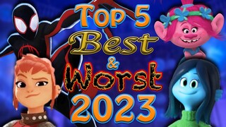 Top 5 Best & Worst Animated Films of 2023