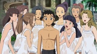 He is the only male left , in a town full horny girls @anime recap | anirecaps