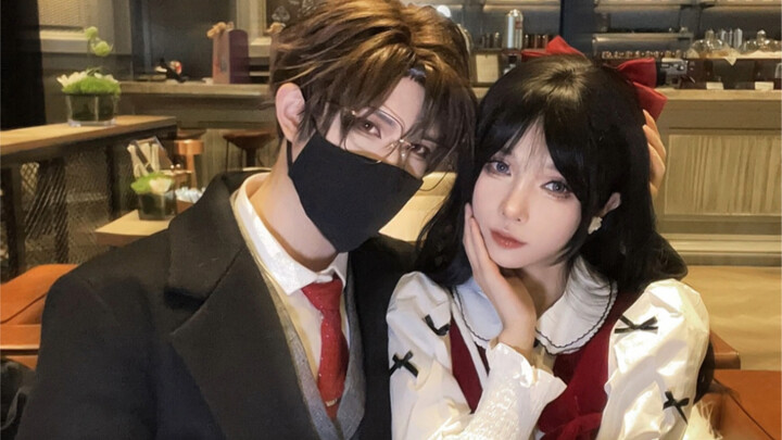 【لو تشين يرتدي زي شخصية】 طلبت مني حبيبتي أن أتقمص زوجها لأرافقها في عيد الحب!