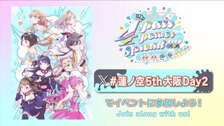 Hasunosora School Idol Club 5th Live Tour – “4Pair Power Spread!!!!” Day 2 in Osaka