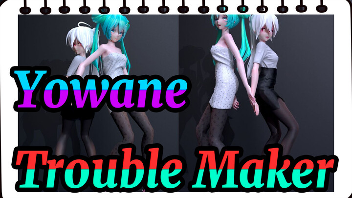 Yowane|All set❤️ stockings+wrap skirt + secretary OL❤Trouble Maker[Hatsune&Yowane]