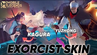 NEW KAGURA AND YU ZHONG EXORCIST SKIN | EXORCIST SKIN 2022 | MLBB NEW SKIN | MLBB NEW UPDATE