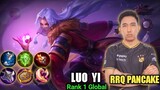 Luo yi best build  World Rank No1 Full gameplay by RRQ Lemon | Mobile legends Bang Bang