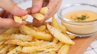 Khoai tây chiên trong mềm ngoài giòn siêu ngon