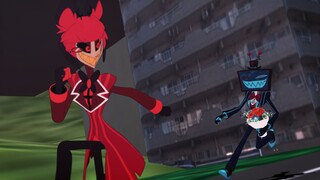 【Hazbin Hotel MMD】Vox邀请alastor的珍贵画面【电鹿】