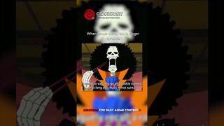 When Brook called Gld D  Roger a rookie #anime #animeedits #shorts #animememes