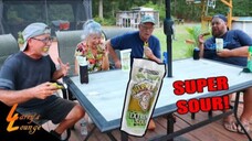 Extremely Sour Pickle Challenge! Uncle Chris Reaction