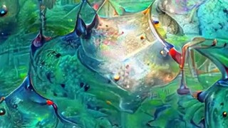 用AI工具处理过，带有迷幻效果的“水滑梯”视频...别滑了，快吐了！