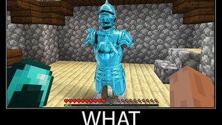 Minecraft รออะไร meme part 95 minecraft สมจริง Diamond Armor