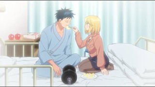 When your cute villain waifu feeds you (Desumi feeds Fudo cute scene)
