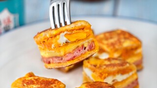 7 layers of flaky delight, 7 times the happiness—bite into this lava-filled 【Golden Brick French Toa