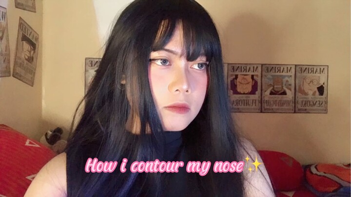 How i contour my nose~