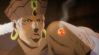 The magical gem is so powerful that it can easily penetrate the body of the Pillar Man