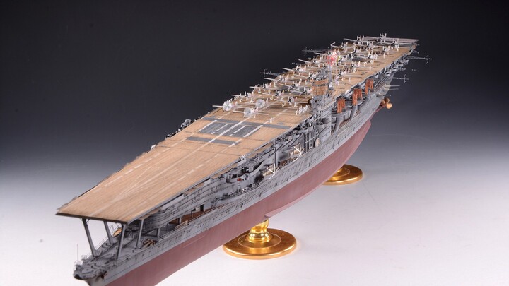 1/350 Akagi aircraft carrier production process and finished product pictures sharing