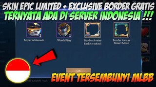 CARA DAPATKAN SKIN EPIC LIMITED + BORDER AVATAR EXCLUSIVE GRATIS DI EVENT TERBARU SERVER INDONESIA