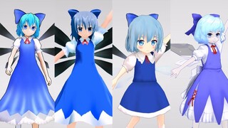 [Lịch sử tiến hóa của các mô hình nhân vật MMD phương Đông] Cirno (2009~2023)