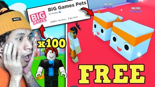 Claiming Huge Big Maskot Using 100 Accounts In Pet Simulator X