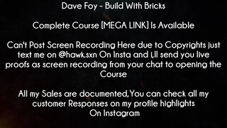 Dave Foy Course Build With Bricks download