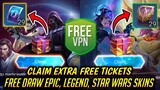 CLAIM EXTRA FREE TICKETS (NEW VPN TRICK)! | STAR WARS & BOUNTY HUNTER EVENT 2022! - MLBB