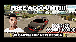 || Car Parking Multiplayer || Free Account Giveaway#236 || 12 Glitch Car New Design