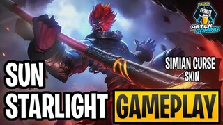 SUN STARLIGHT "Simian Curse" SKIN GAMEPLAY PART 3 | MOBILE LEGENDS BANG BANG