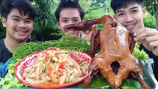 ตำหมูยอรสเด็ด เป็ดย่างตัวใหญ่ๆ แซ่บสุดๆ