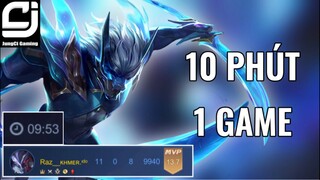 Đây là lối chơi Nakroth 10 phút 1 game cùng trận đấu KDA Bất tử | JungCi x Nakroth