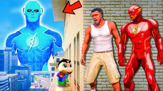 Franklin and Shinchan & Pinchan play HIDE AND KILL with Squid Game Doll In GTA 5