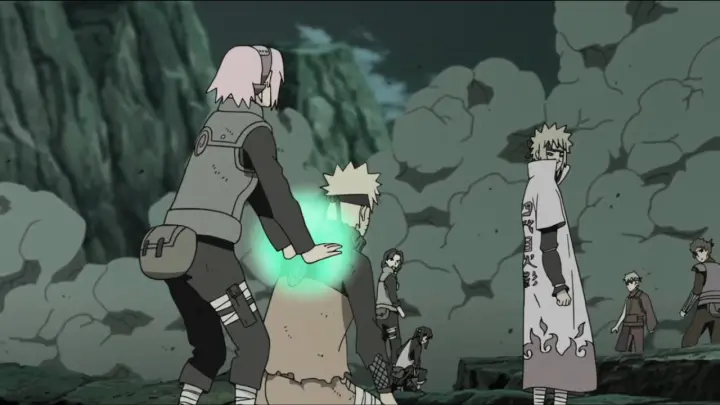 funny moment, Naruto introduces Minato that Sakura is his girlfriend, Team 7 Assemble