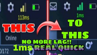 MAKE YOUR PING TO 1MS ONLY IN MOBILE LEGENDS | SOLVED CONNECTION PROBLEM