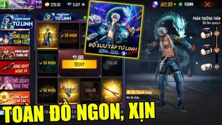 FREE FIRE - Test FULL Vòng Quay Tứ Linh, Nhận Bộ Sưu Tập Tứ Linh Cực Chất &Gói Thanh Long | THI BLUE